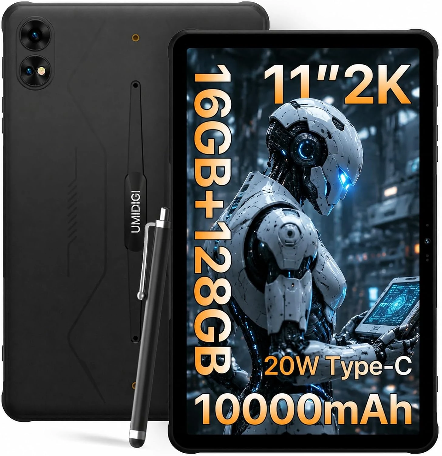 UMIDIGI Active T1 rugged tablet (2K 11 inch, 16GB RAM/128GB, 4G LTE)