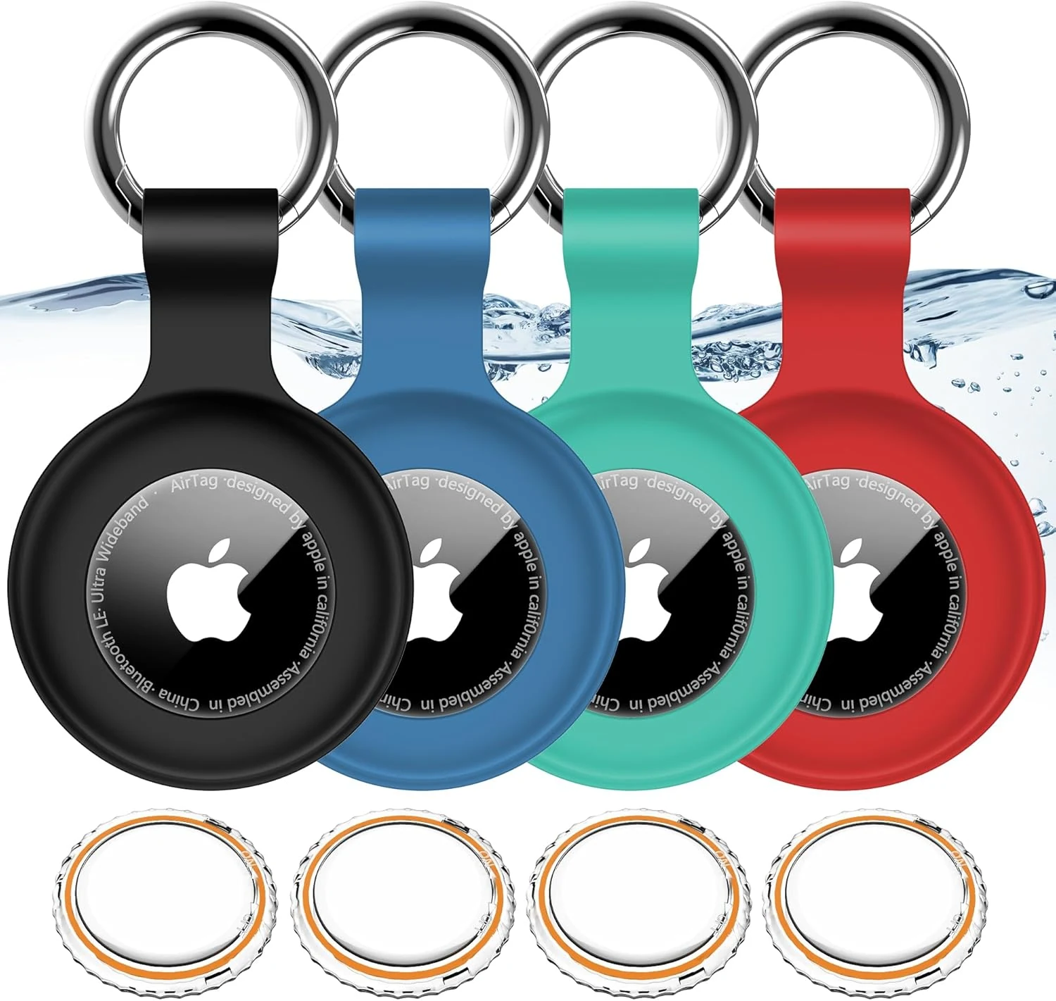 1|2|4Pack for Apple AirTag Holder, for Air Tag 2nd & 1st Generation (Waterproof)