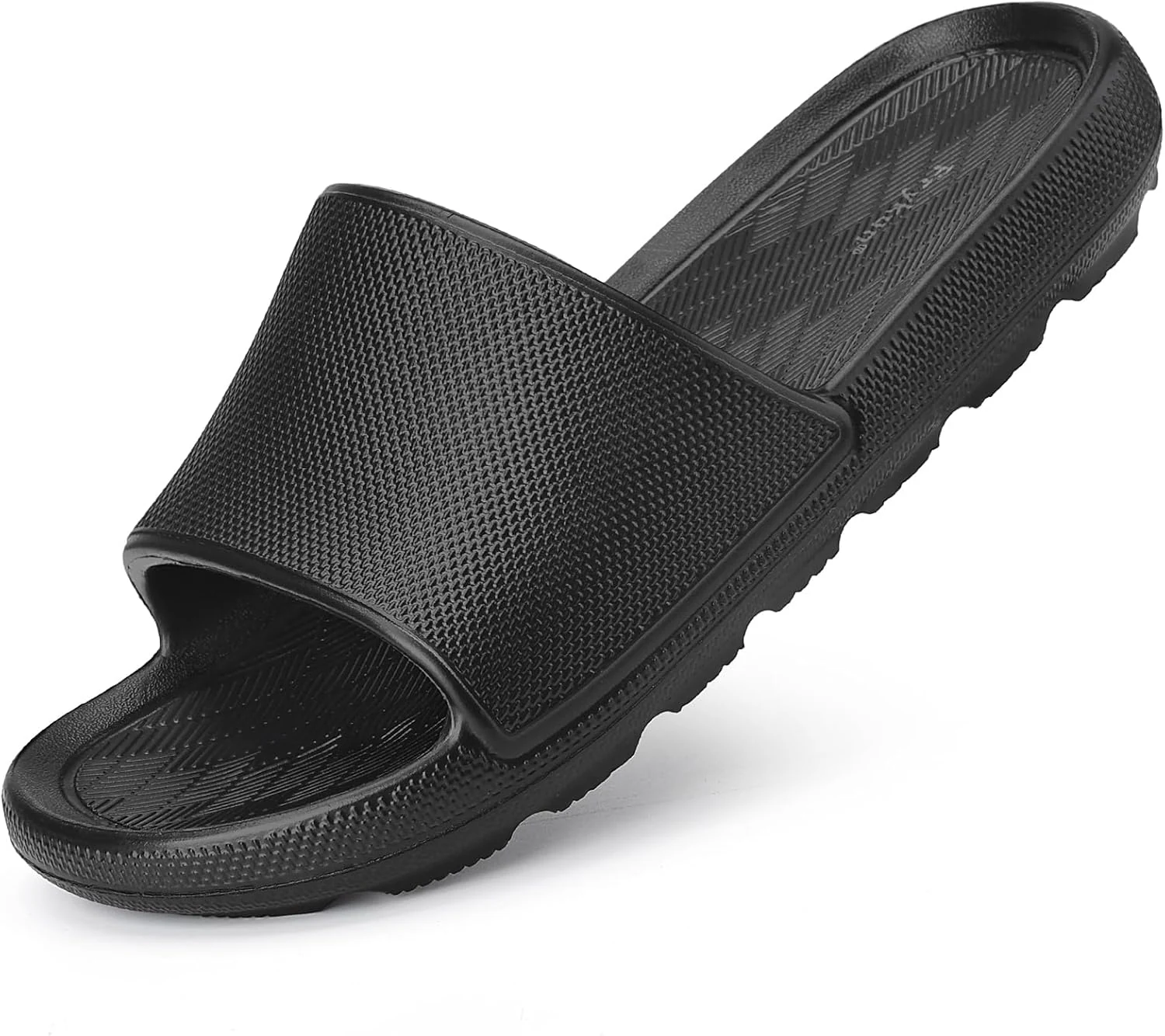 Frykun Shower Shoes for Men Women with Arch Support Non Slip Quick Drying Slides