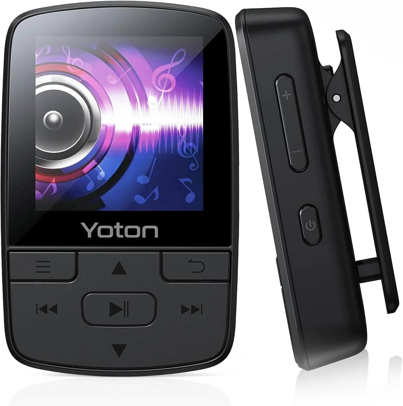 Yoton MP3 Player with Bluetooth 5.2, Hi-Fi Pocket-Sized Music Player, with Sports Clip, Earphones Included