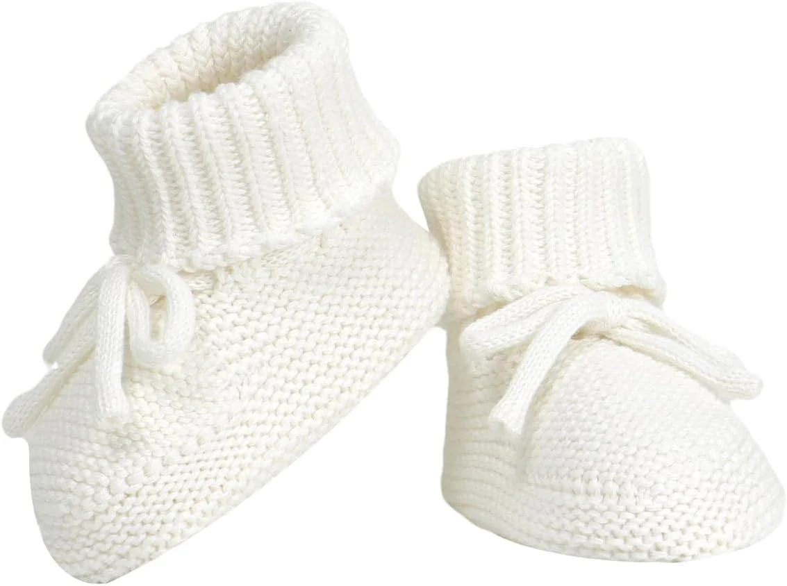 Hadetoto Baby Booties Newborn First Walkers Cozy Shoes Warm Knit Soft Booties