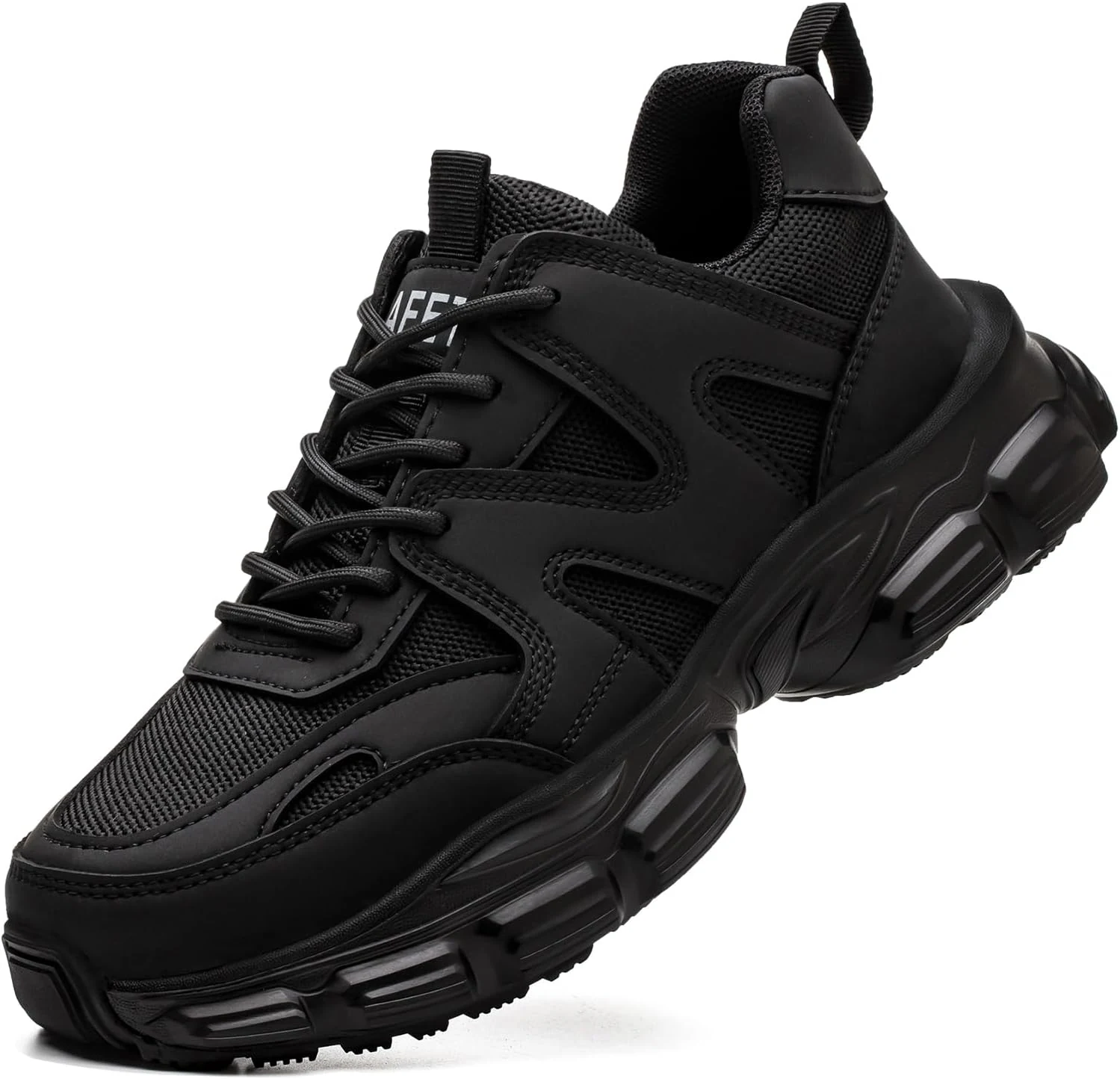 Hogent Steel Toe Shoes for Women Men Wide Non Slip Composite Work Sneakers