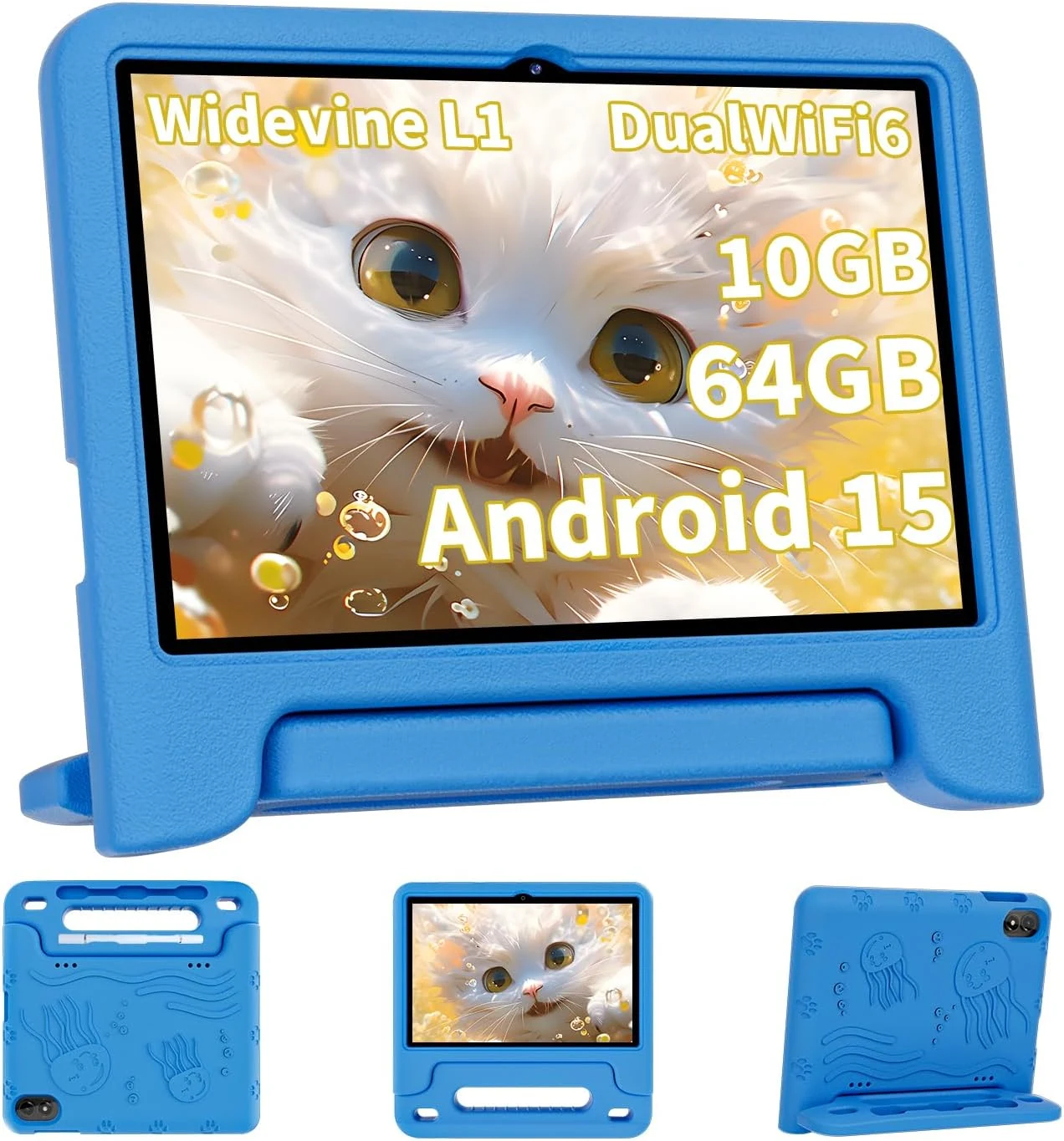 COLORROOM 2026 Upgraded Android 15 Tablet, 10inch Kids Tablet, Octa-core CPU