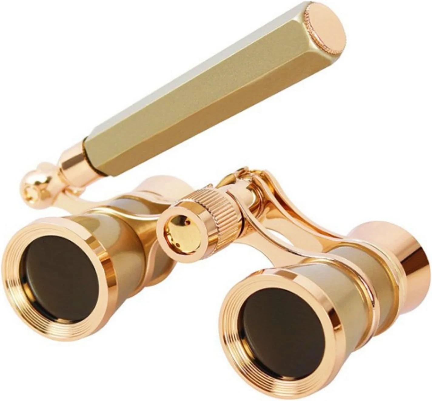 Opera Glasses Binoculars, Theatre Binoculars, 3X25, Metal Material, Vintage and Refined, with Adjustable Handle for Adults Kids Women in Musical Concert Cinema