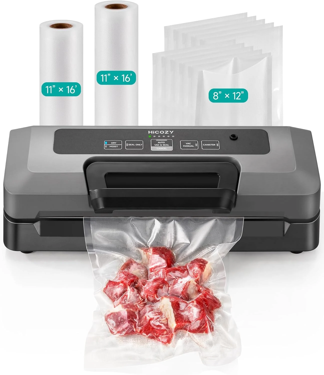 HiCOZY Vacuum Sealer for Food, Powerful Heat Food Sealer, Dry review