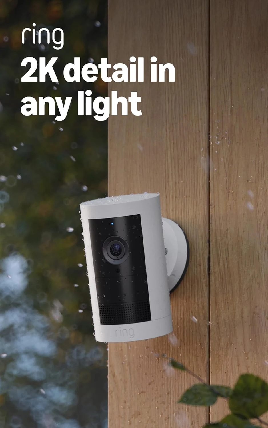 Ring Outdoor Cam Plus, Battery (newest model), Home or business security, wide-angle 2K video with Ring Vision