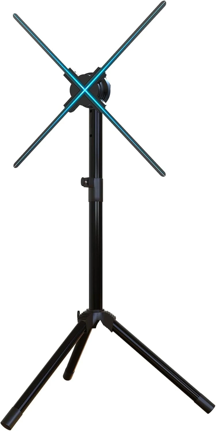 3Dhologramfan Stand with Multi-Function Base, 3D holographic fan Tripod Stand, holographic fan foldable stand