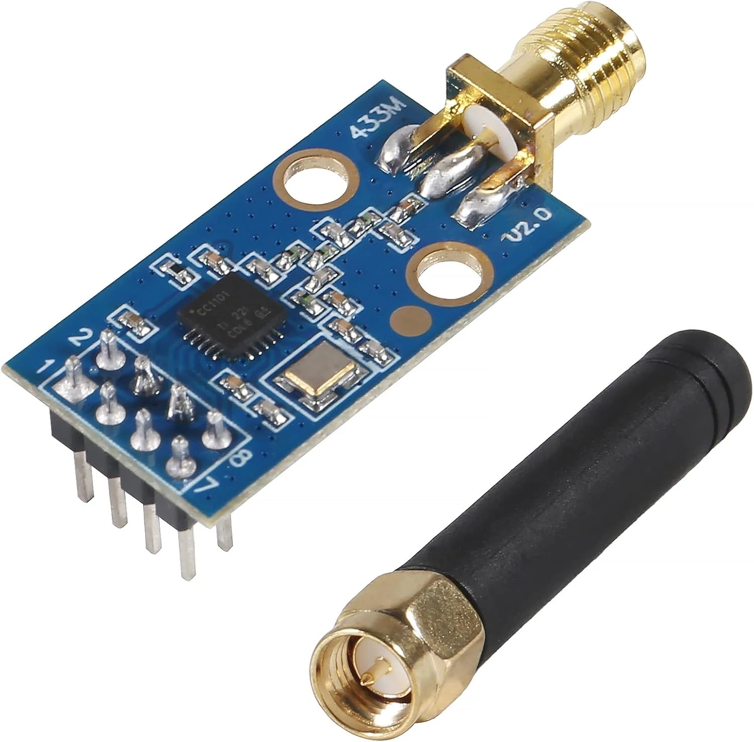 CC1101 Wireless Module with SMA Antenna Wireless Transceiver Module 315/433/868/915MHZ
