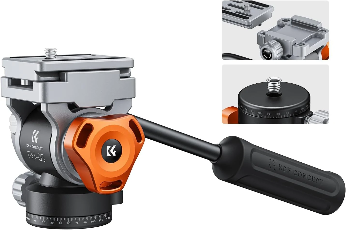 K&F CONCEPT Fluid Head (FH-03)