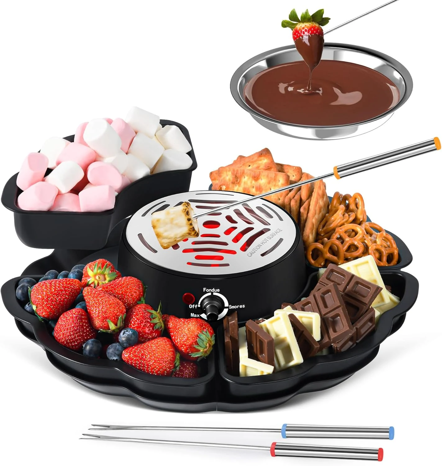 2 in 1 Electric S’mores Maker & Fondue Pot, Tabletop review
