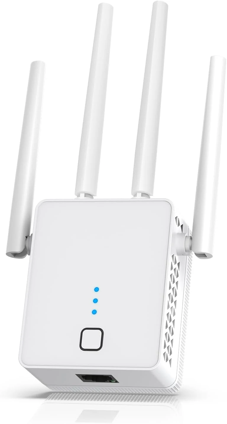 WiFi Extender, 2026 Fastest WiFi Booster 1200Mbps Dual Band (5GHz/2.4GHz) WiFi Extenders Signal Booster for Home, WiFi Repeater with Ethernet Port Covers up to 15999sq.ft and 105+ Devices
