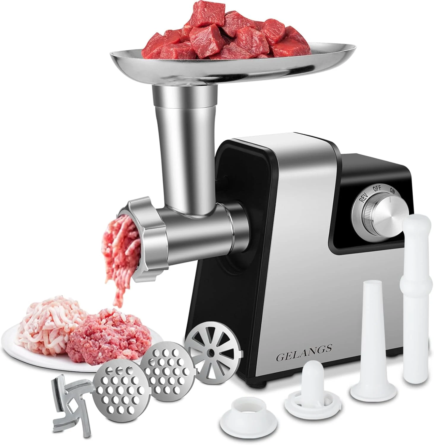 Electric Meat Grinder, 350W Heavy Duty Stainless Steel Food Grinder review