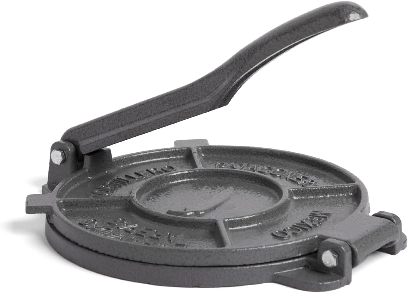 Alpha Living Tortilla Press – 8 Inch Cast Iron Quesadilla Maker – Heavy Duty Empanada Maker Press