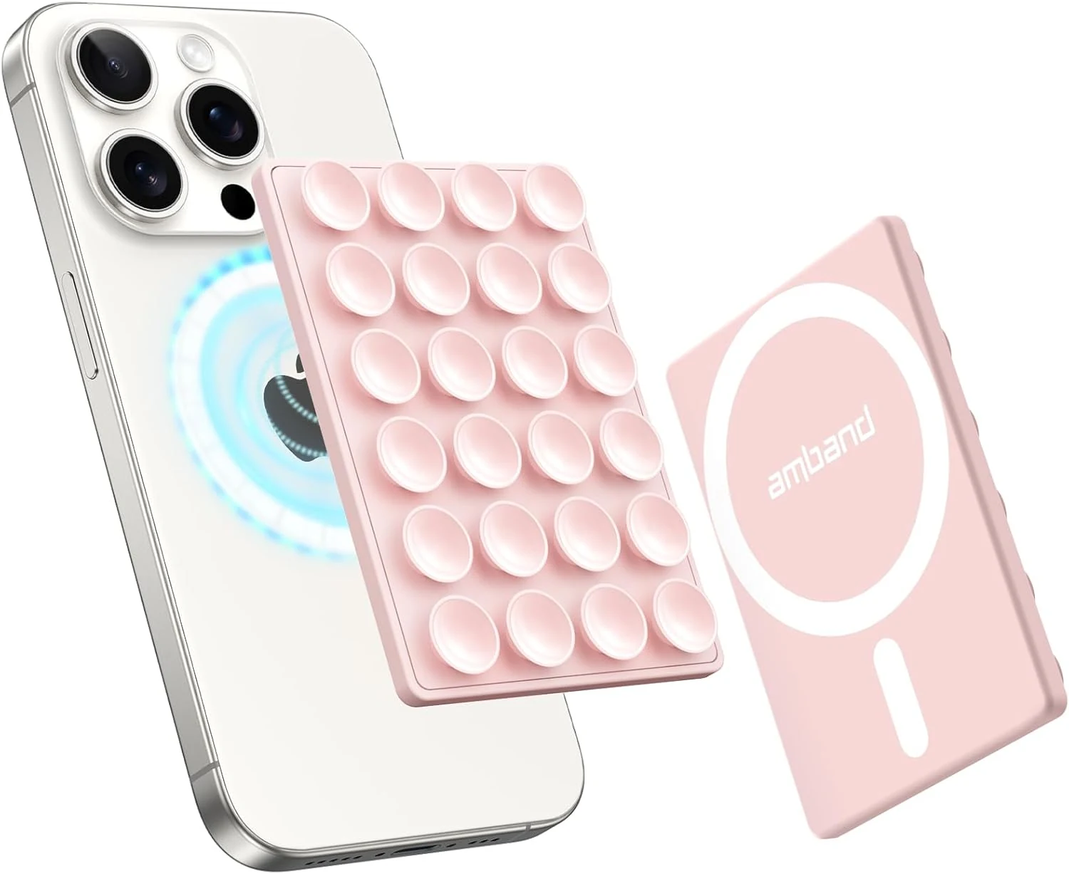 amBand Magnetic Suction Phone Mount for MagSafe Case, Silicone Octo review