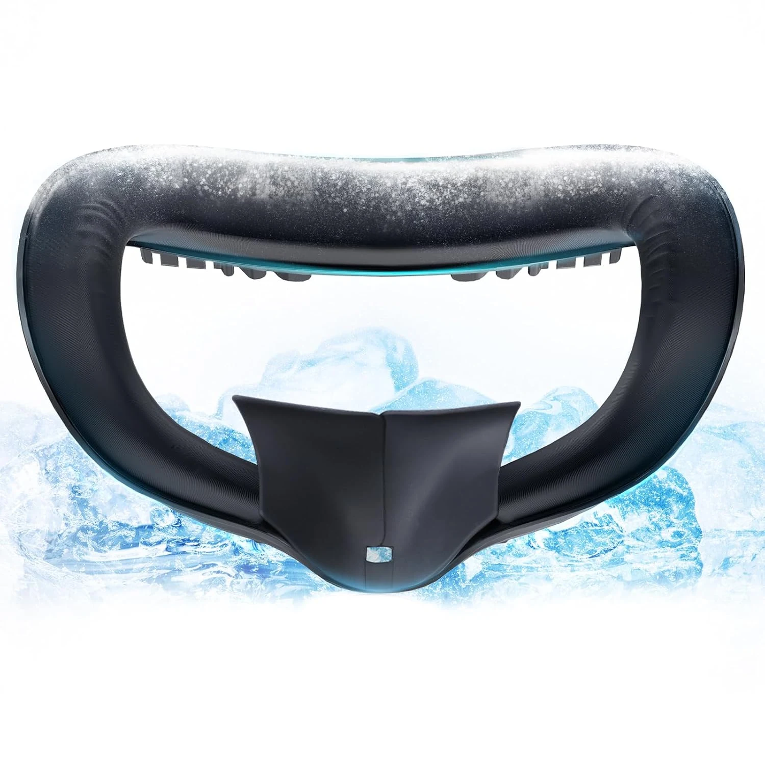 DESTEK Cooling Face Pad Compatible with Oculus Quest 2, Soft & Bouncy Face Cover Replacement, Dry Sweat-Wicking Comfort, with Secure Light-Blocking Nose Guard