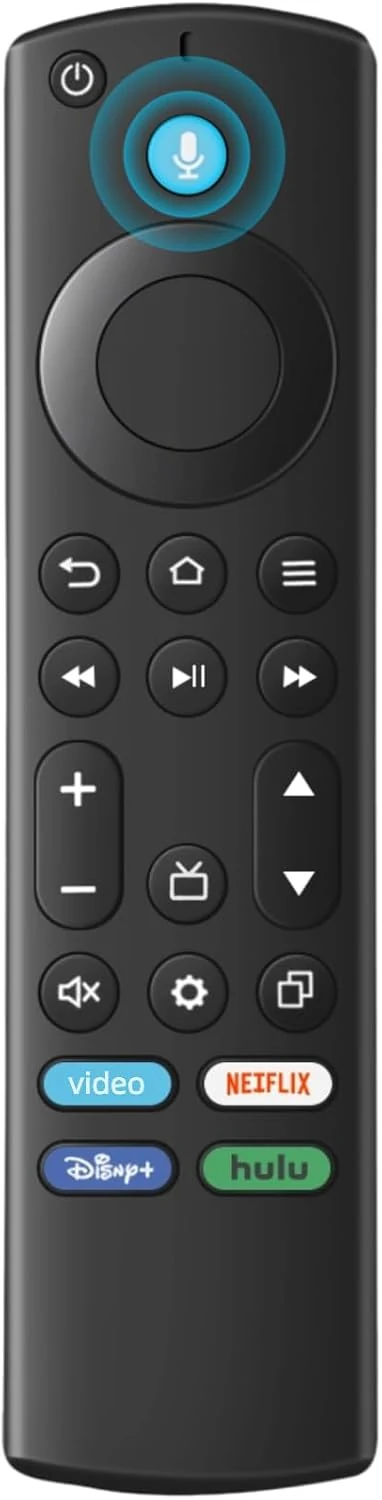 ORQRQO Replacement Remote for All Fire Series, TV Stick (HD, 4K, 4K Max, Lite), TV Cube and Omni, Insignia, Toshiba, Smart TVs, with Voice Control
