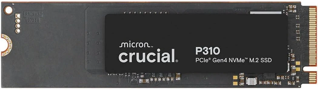 Crucial P310 1TB SSD, PCIe Gen4 NVMe M.2 2280, Up to 7,100MB/s, for Laptop, Desktop (PC), & Handheld Gaming Consoles (CT1000P310SSD801)