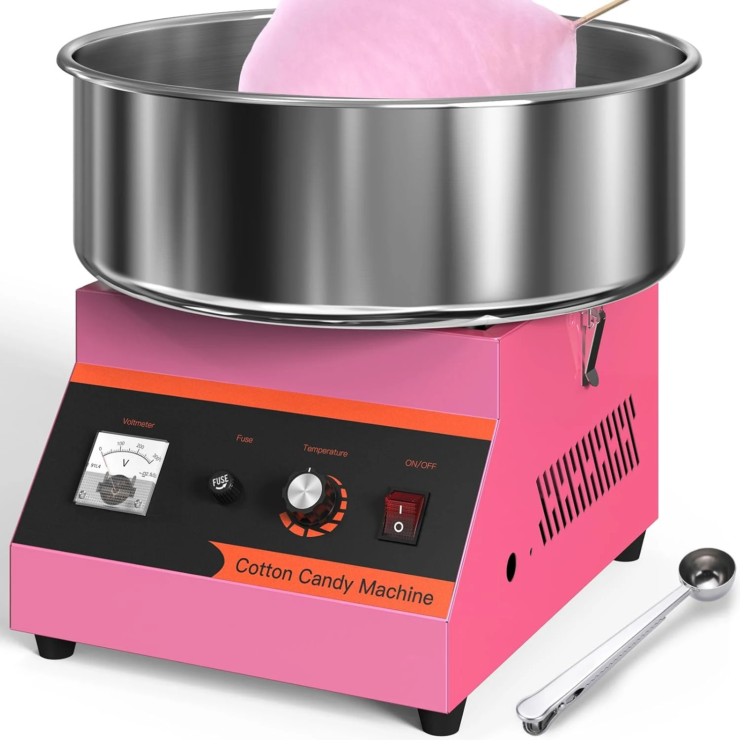 BLITZHOME Cotton Candy Machine, 1000W Electric Commercial Retro Candy Floss Maker