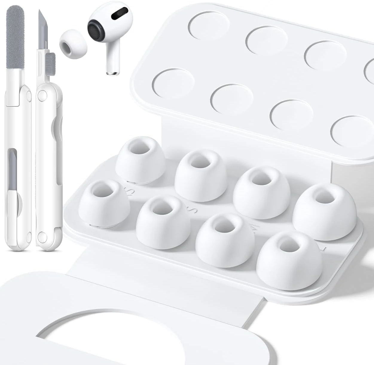 4 Pairs Replacement Ear Tips for AirPods Pro 2nd/1st Generation