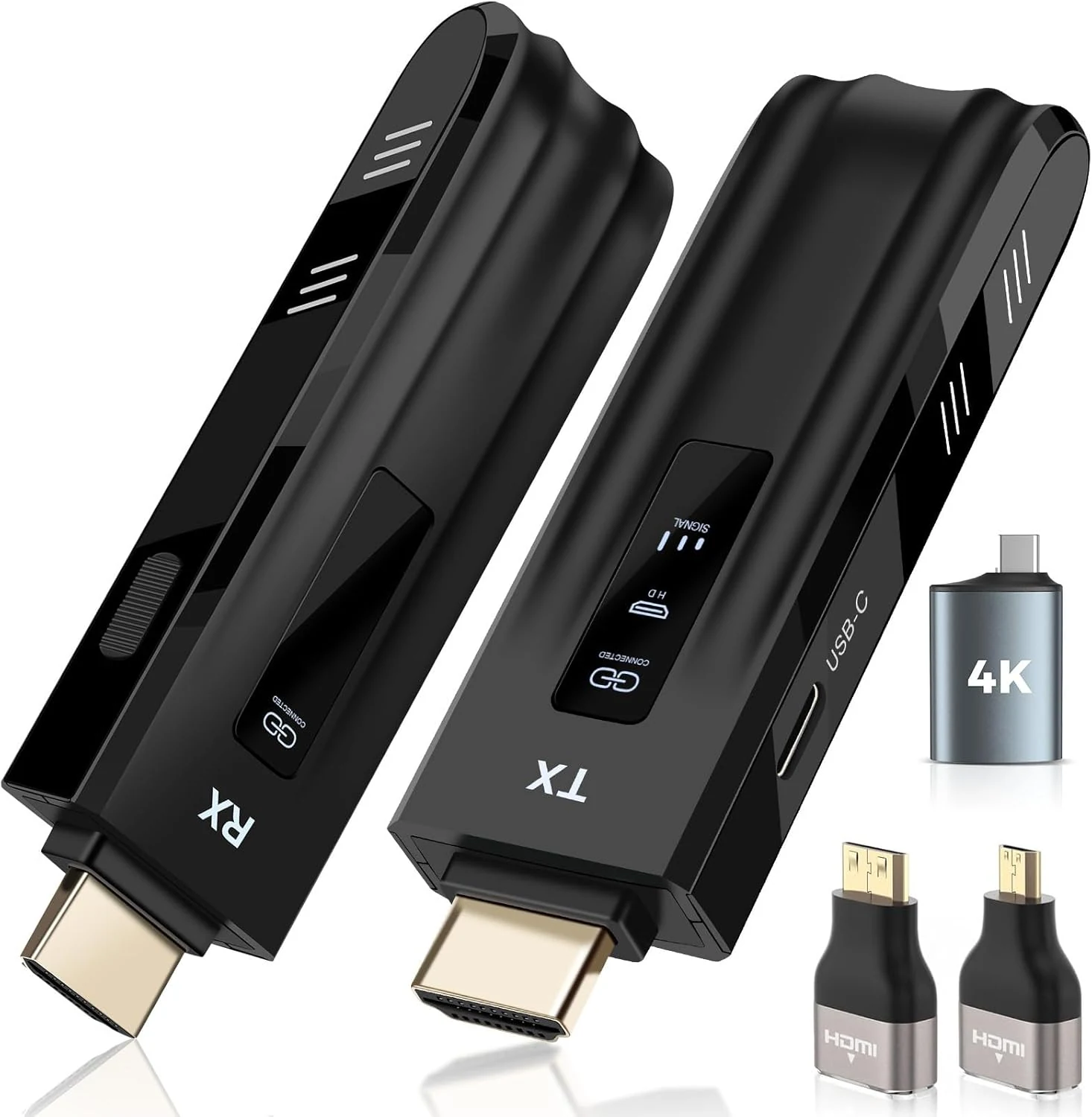 Beyn Wireless HDMI Transmitter and Receiver (2026 Upgraded LED Display, 4K Decode & 1080P Output)