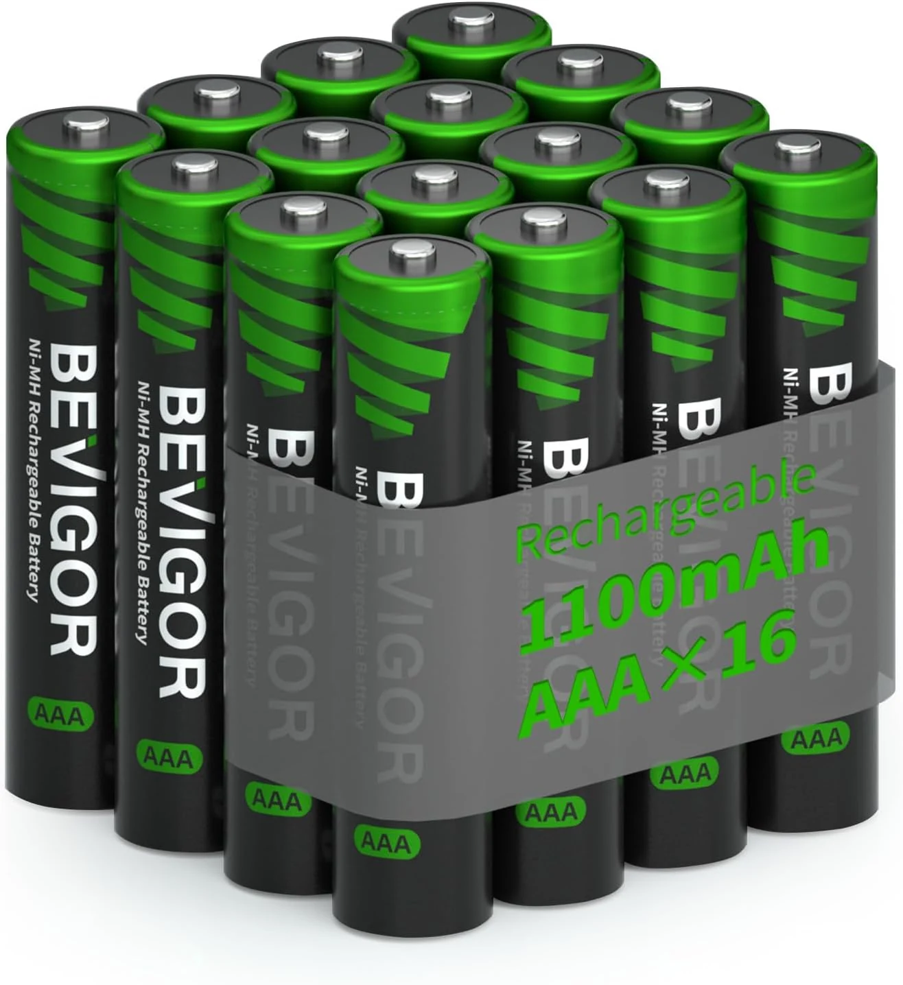 BEVIGOR Rechargeable AAA Batteries, 1100 mAh High Capacity, LSD Low review