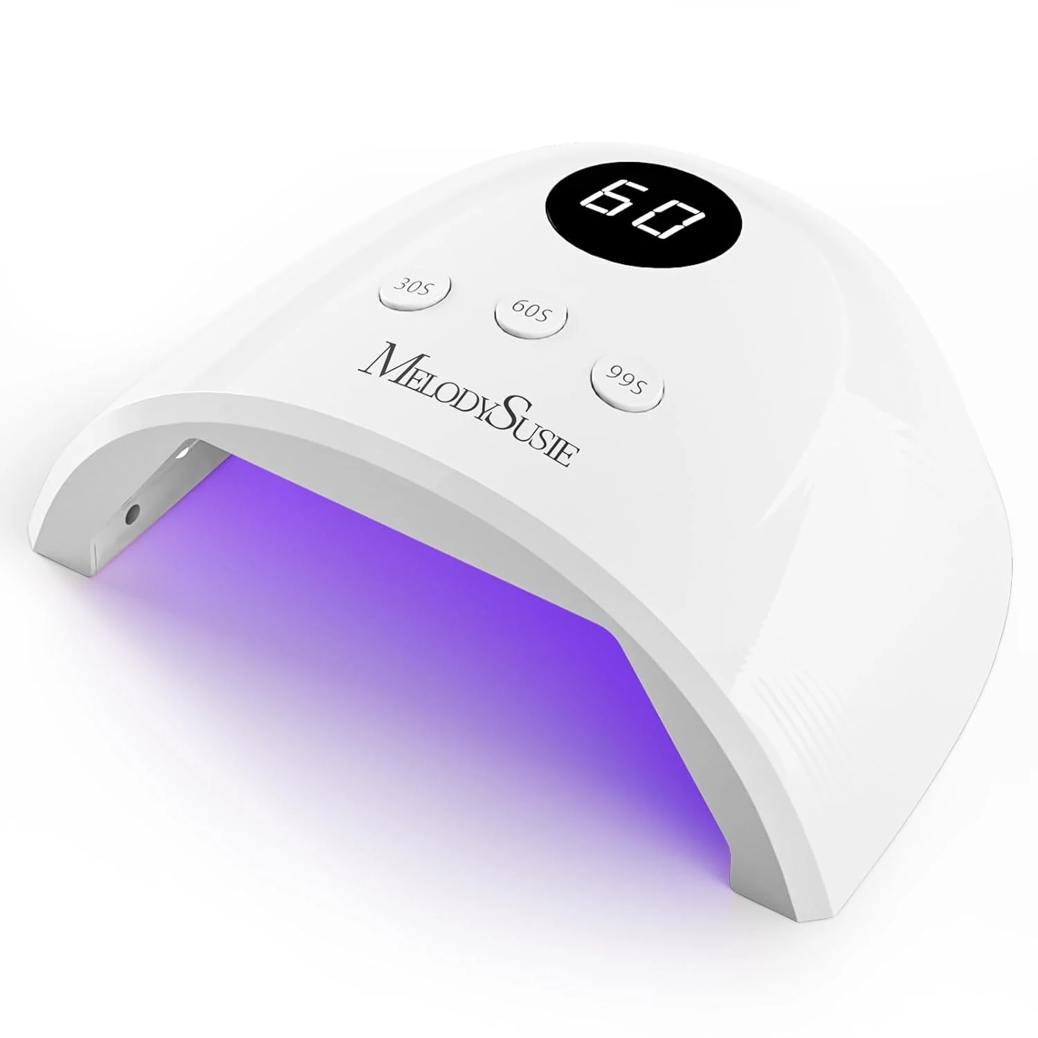 MelodySusie Compact Advanced UV LED Nail Lamp, P-Plus30F Nail Dryer with 3 Timers & Smart Sensor