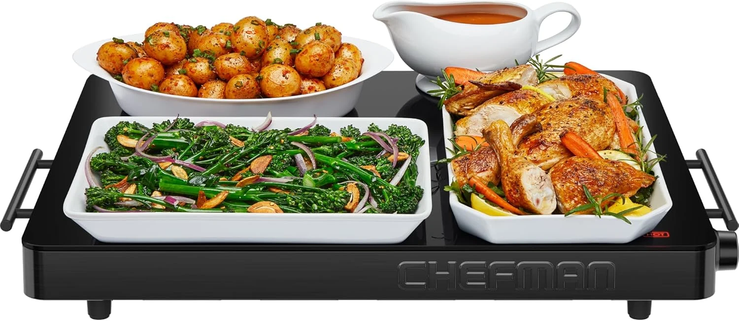 Chefman Electric Warming Tray with Adjustable Temperature Control, Perfect For review