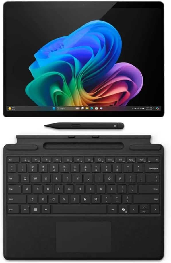 Microsoft Surface Pro 11 Bundle, 13" Copilot+ PC with Black Pro Keyboard & Slim Pen (Snapdragon X Plus)