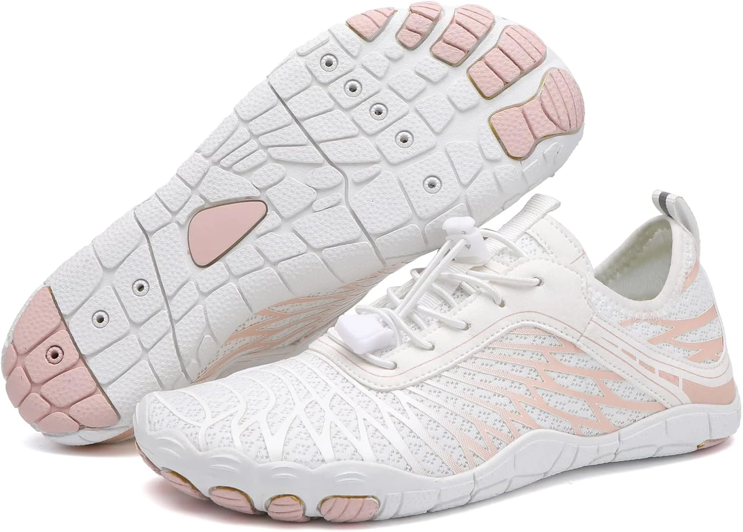 EWUHA Barefoot Shoes Womens Mens Footwear for Walking Hiking with Wide Toe Box,Healthy & Non-Slip,Breathable Barefoot Vitality Water Shoes for Beach Pool Swim Outdoor (Unisex)