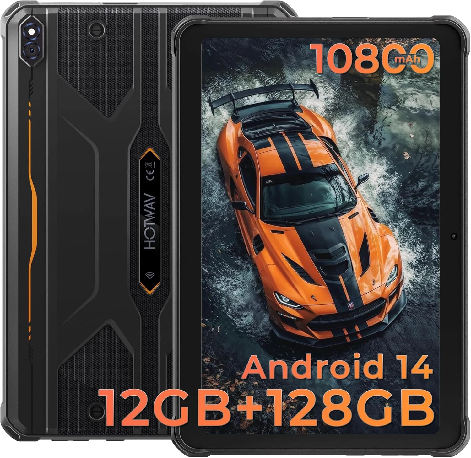 HOTWAV R8 Rugged Tablet Android 14, 10.1 inch HD+ Display