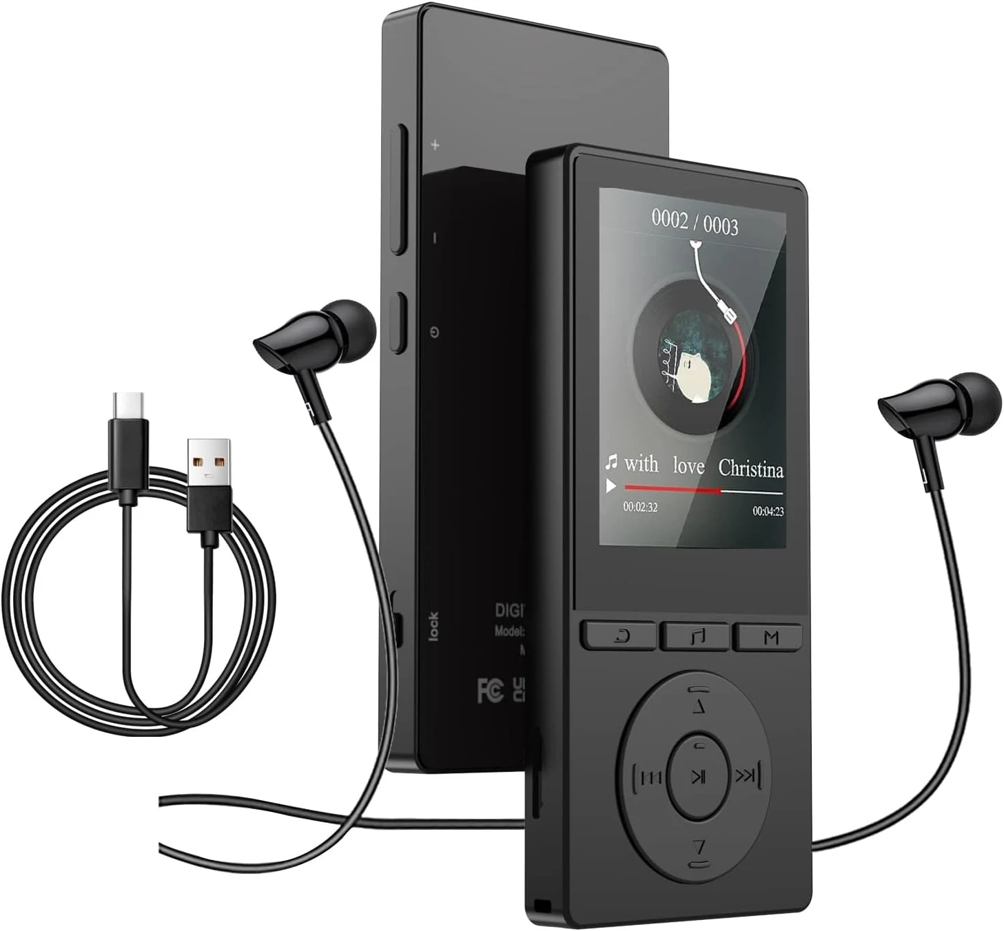 64GB MP3 Player with Bluetooth 5.3, Music Player with HiFi Sound