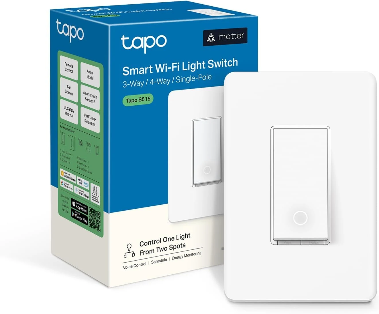 TP-Link Tapo Smart Switch, Single-Pole/3-Way/4-Way, Matter Compatible, Energy Monitoring, Neutral review