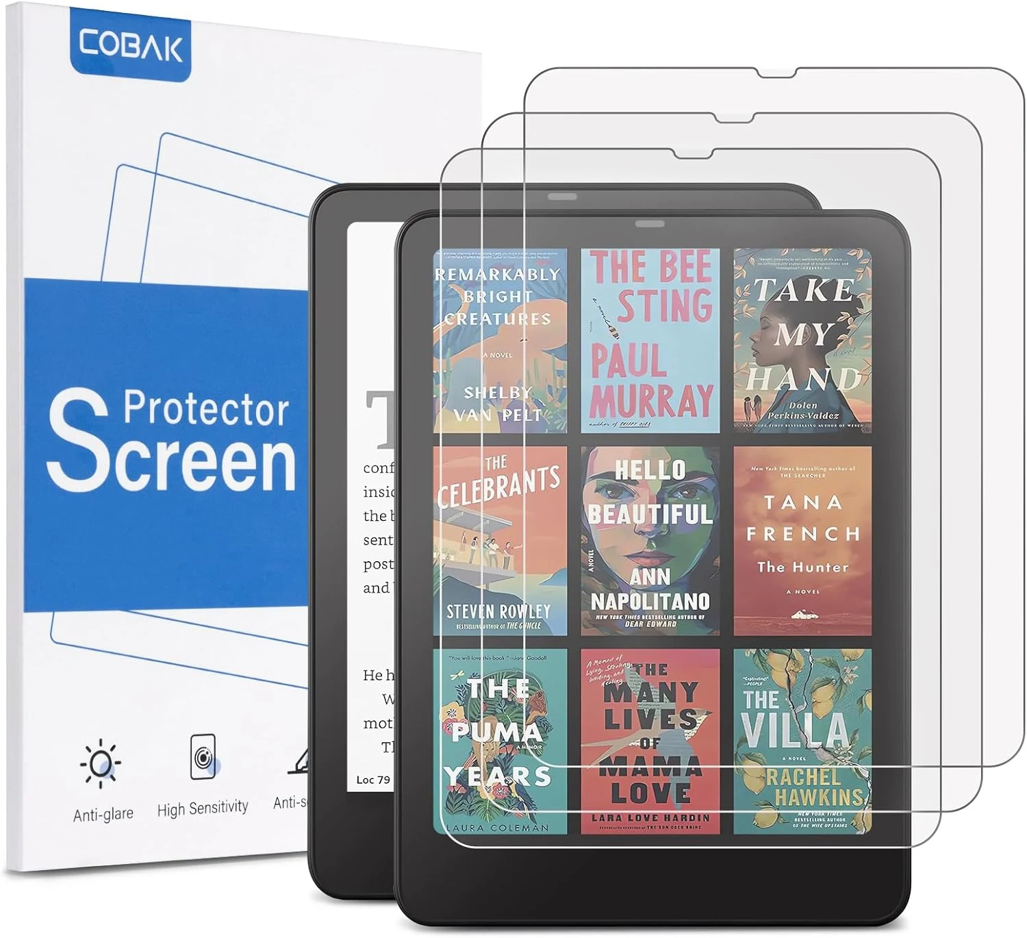 CoBak 3 Pack Anti-Glare Matte Screen Protector for 7" Kindle