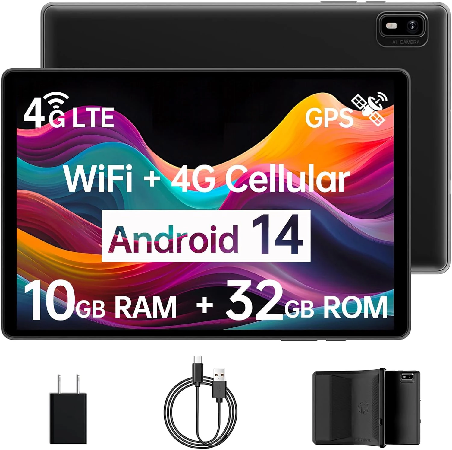 Topsand Android 14 Tablet with Sim Card Slot Unlocked Cellular