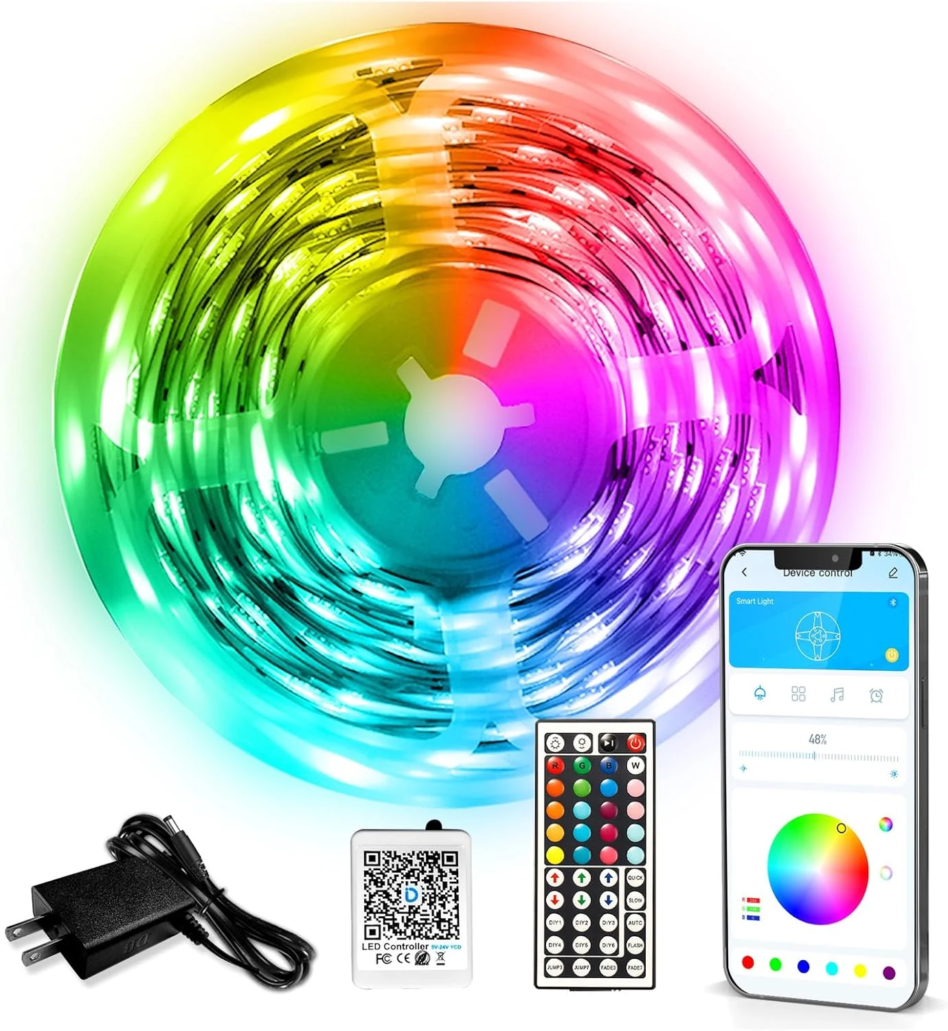 DAYBETTER LED Strip Lights 110ft, Smart Lighting Strips with App