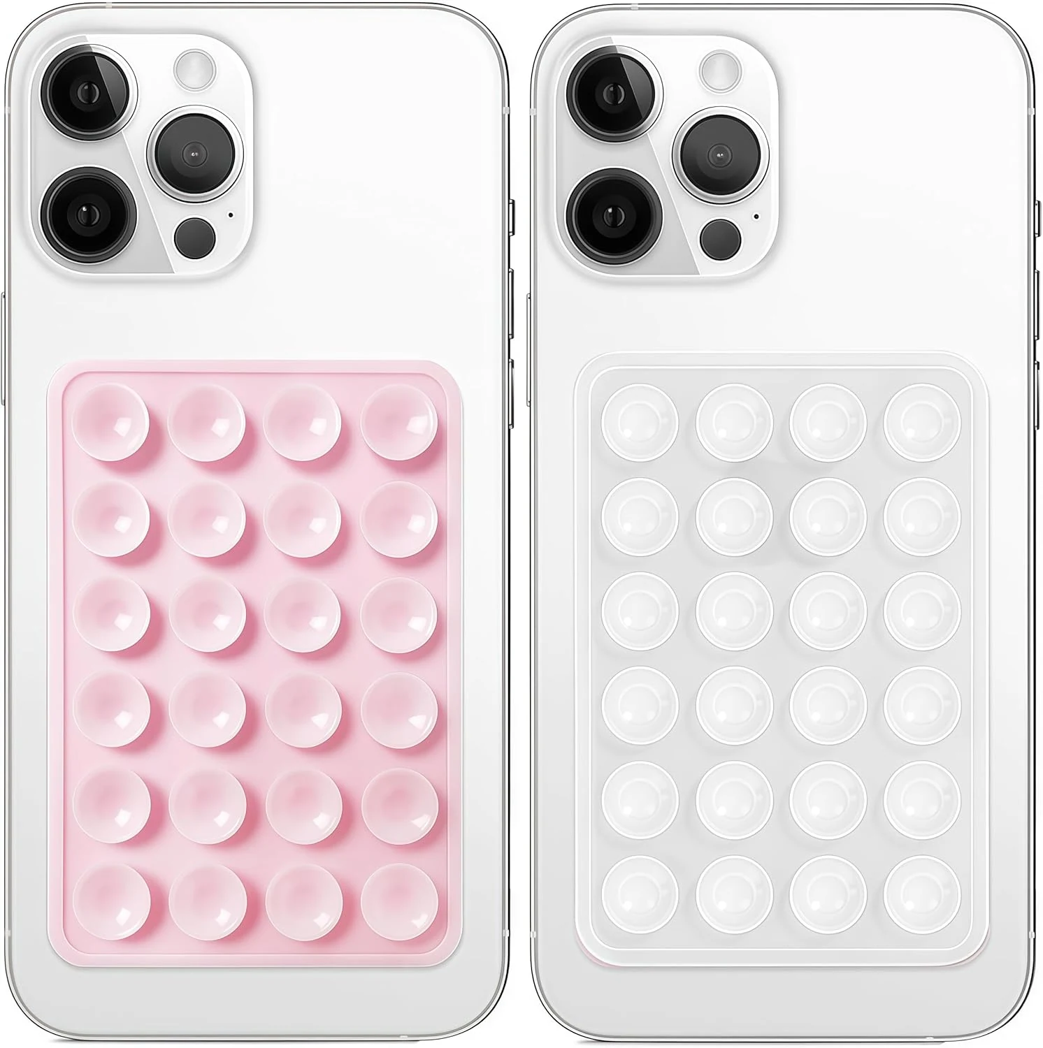 Anteel 2 Pack Silicone Suction Phone Case Mount, Non Slip