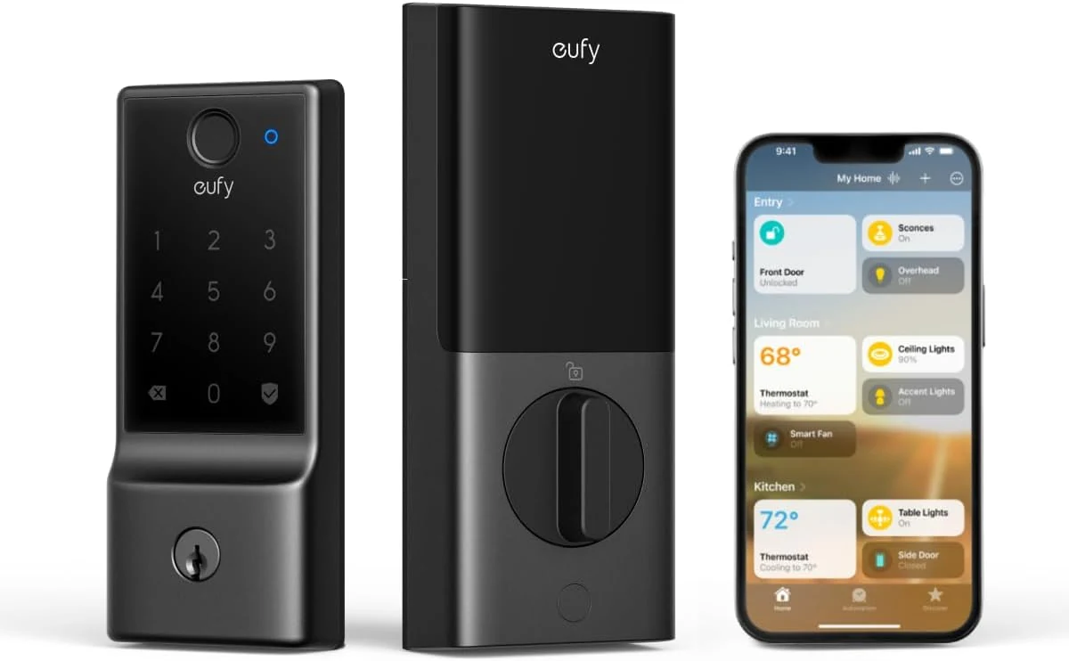 eufy Security Smart Lock E31, Fingerprint Keyless Entry Door Lock for Front Door