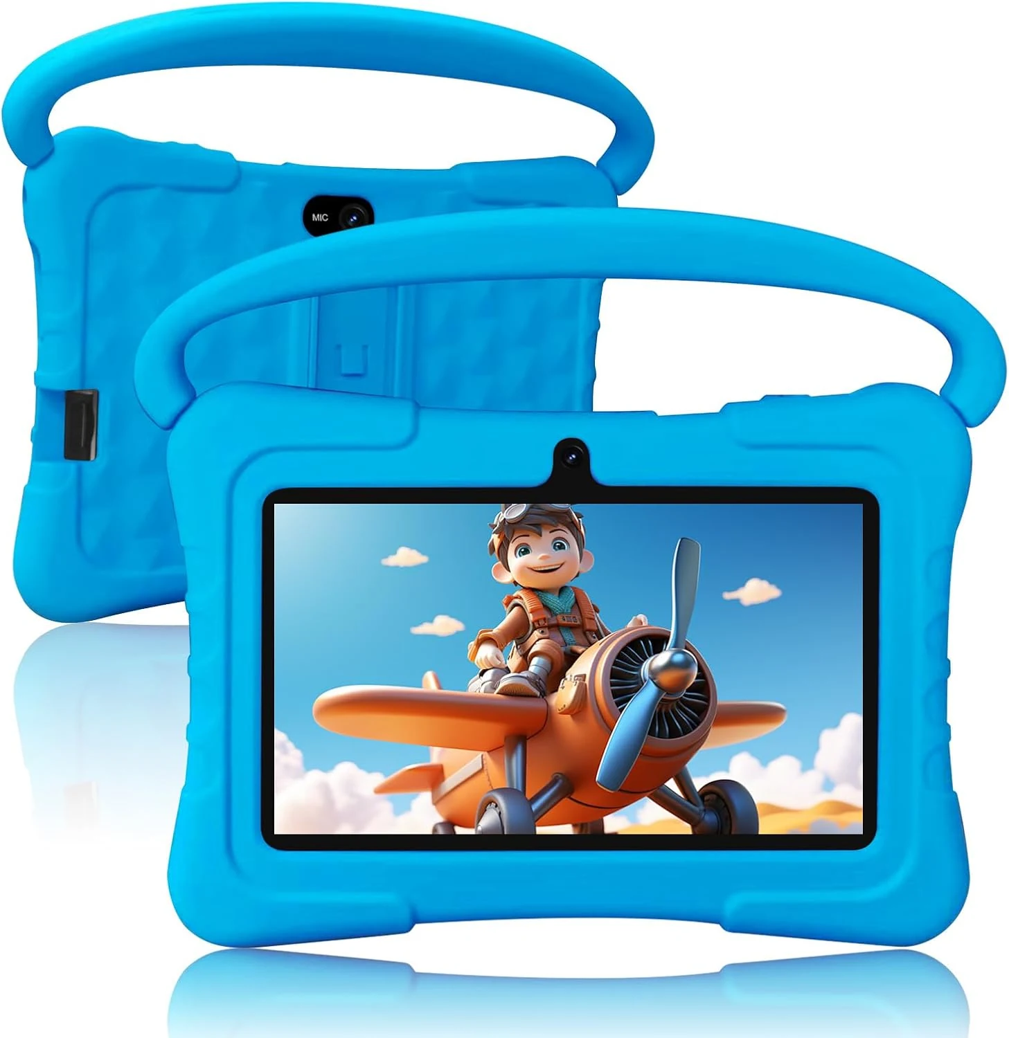 Kids Tablet 7 inch,32GB Toddler Tablets Android 13 with WiFi,Dual Camera,Education,Games,Kids Software Pre-Installed,Computer Tabletas PC with Age Filters,Parental Controls(Blue)