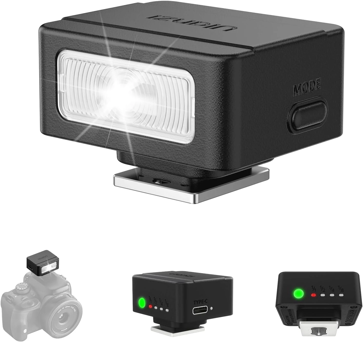 ULANZI SL01 Mini Flash Speedlite, GN8 6500K Camera Flash Light