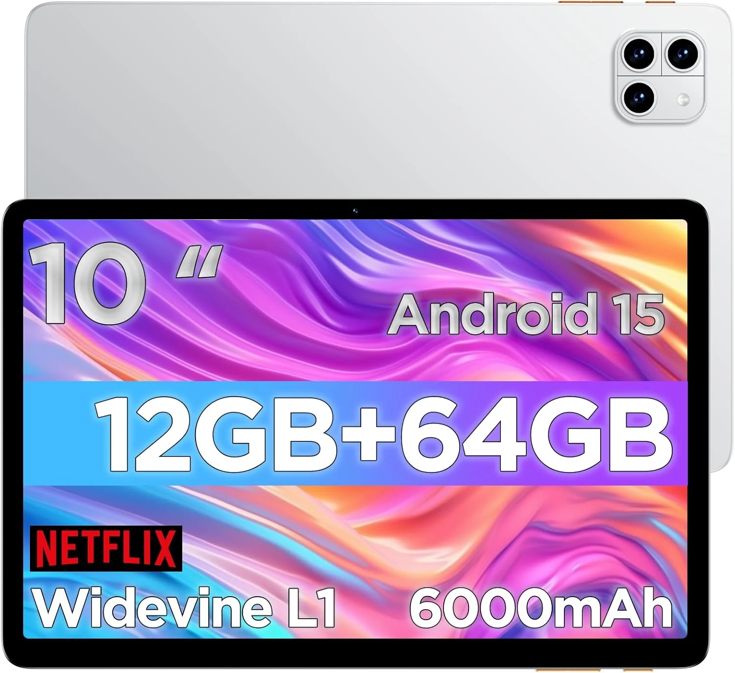 Callsky-Tab Cpad 10 Android 15 10.1 inch Tablet (64GB, 12GB RAM, Wi‑Fi 6)