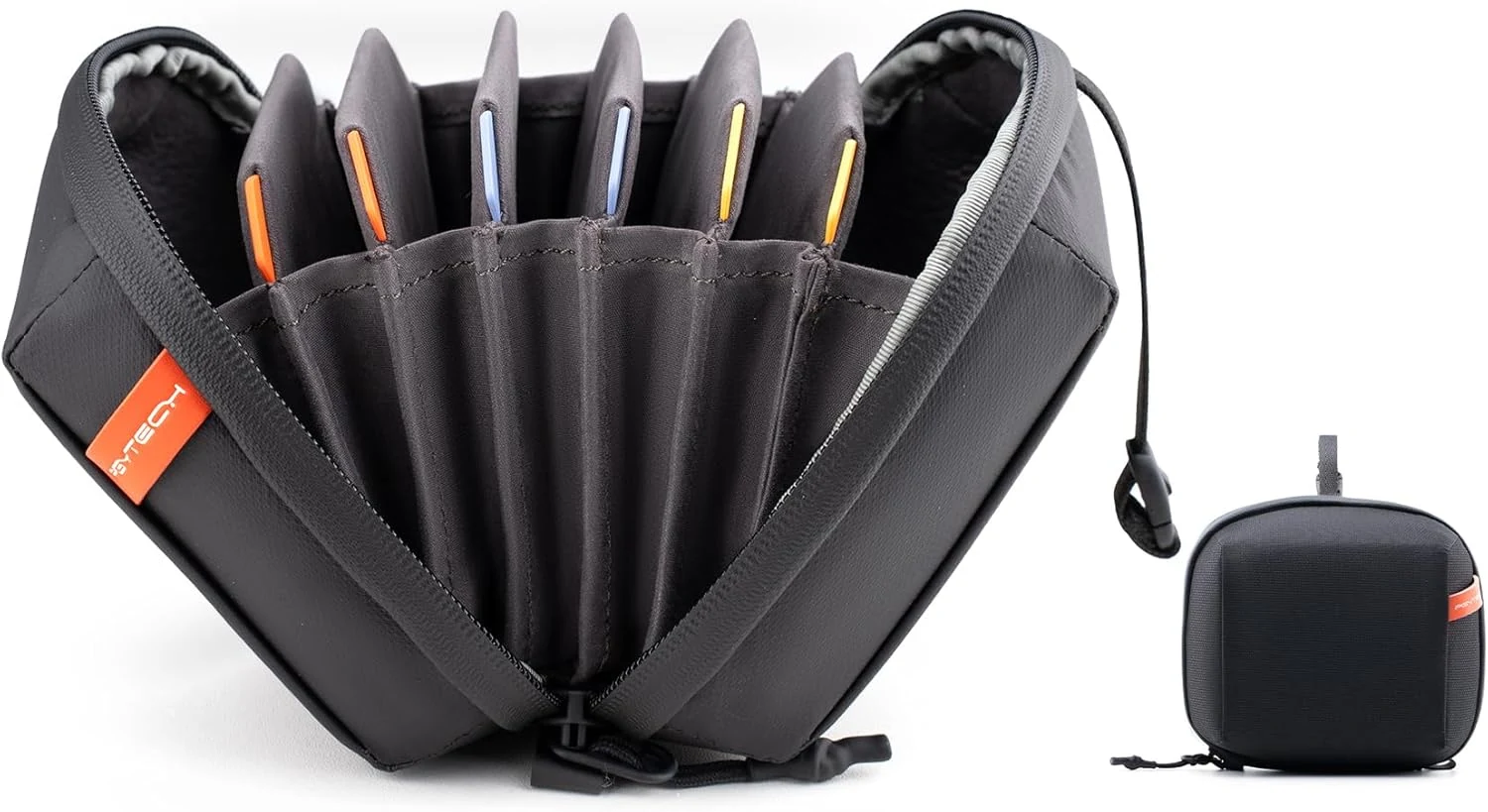 PGYTECH Hard Lens Filter Pouch Up to 100mm, 7 Pockets