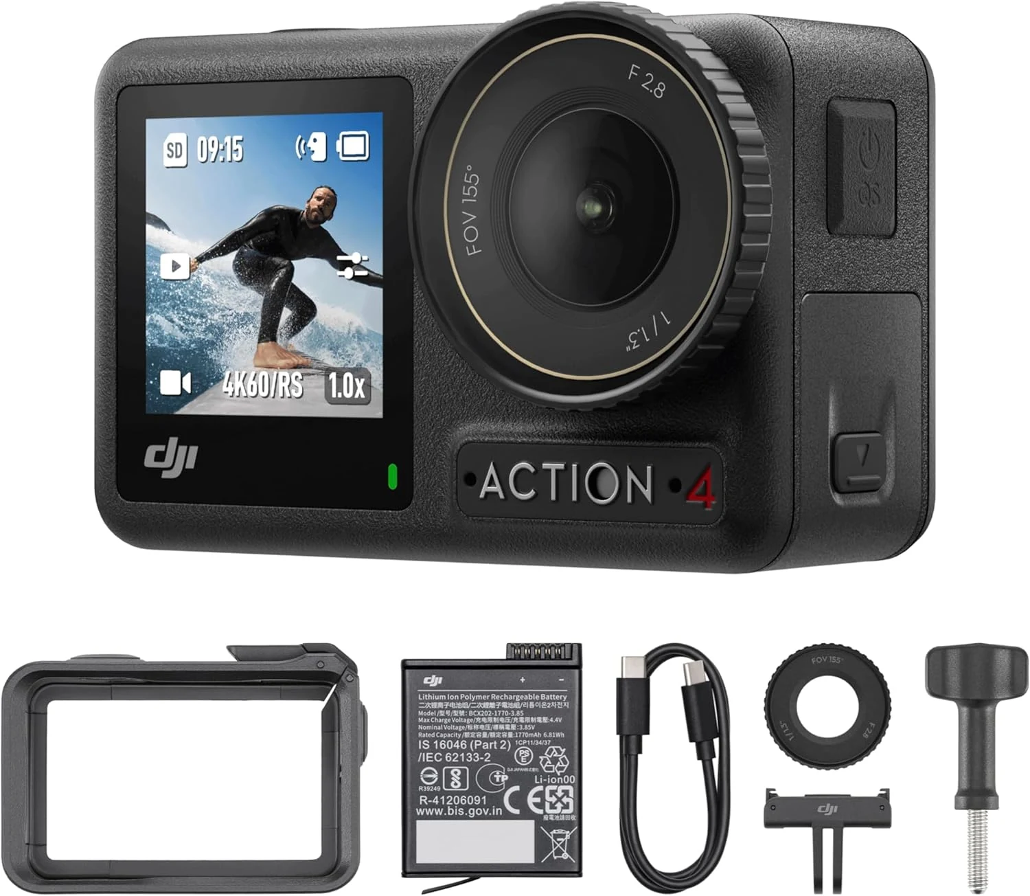 DJI Osmo Action 4 Essential Combo, Waterproof Action Camera with review