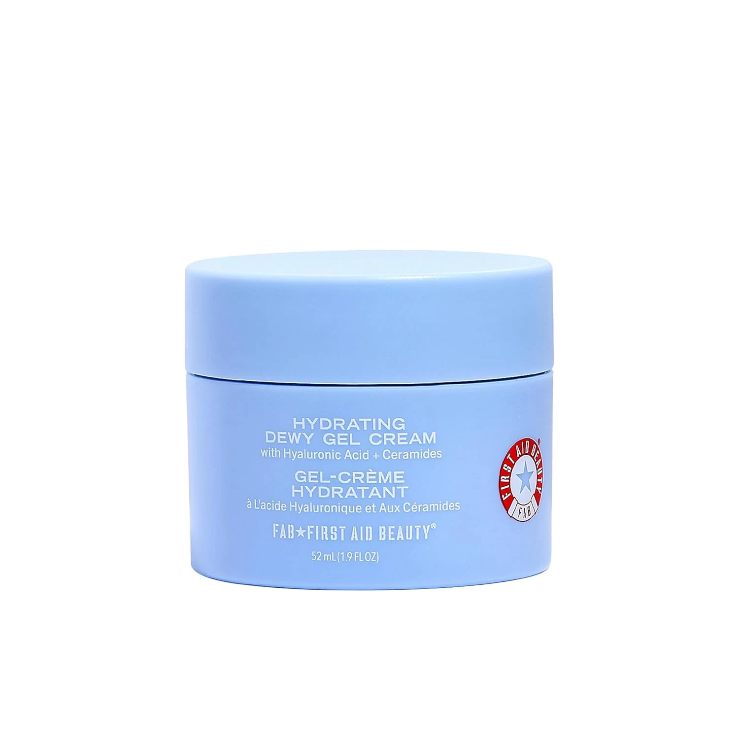 First Aid Beauty Hydrating Dewy Gel Cream, Oil-Free Facial Moisturizer with Hyaluronic Acid & Ceramides
