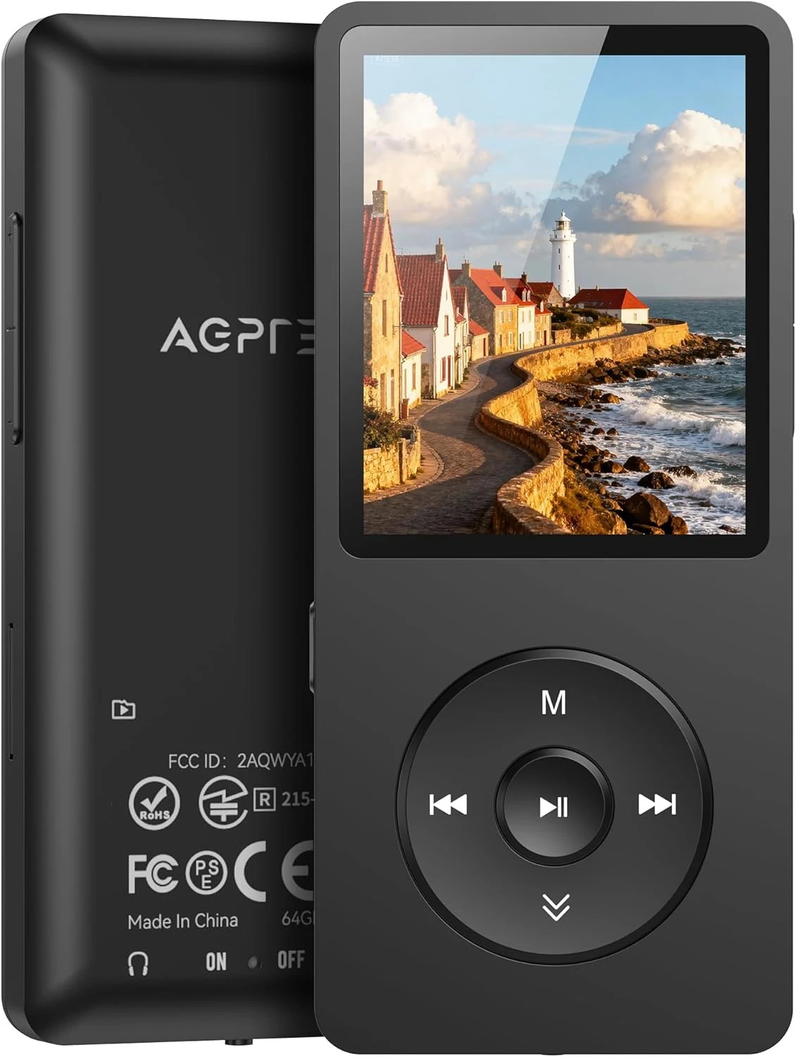 AGPTEK A02PL 64GB MP3 Player, 65 Hours Playback Lossless Sound Music Player (Up to 128GB)