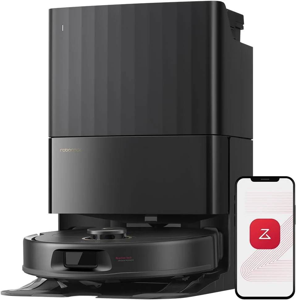 roborock Qrevo S5V Robot Vacuum and Mop, FlexiArm Edge Mopping