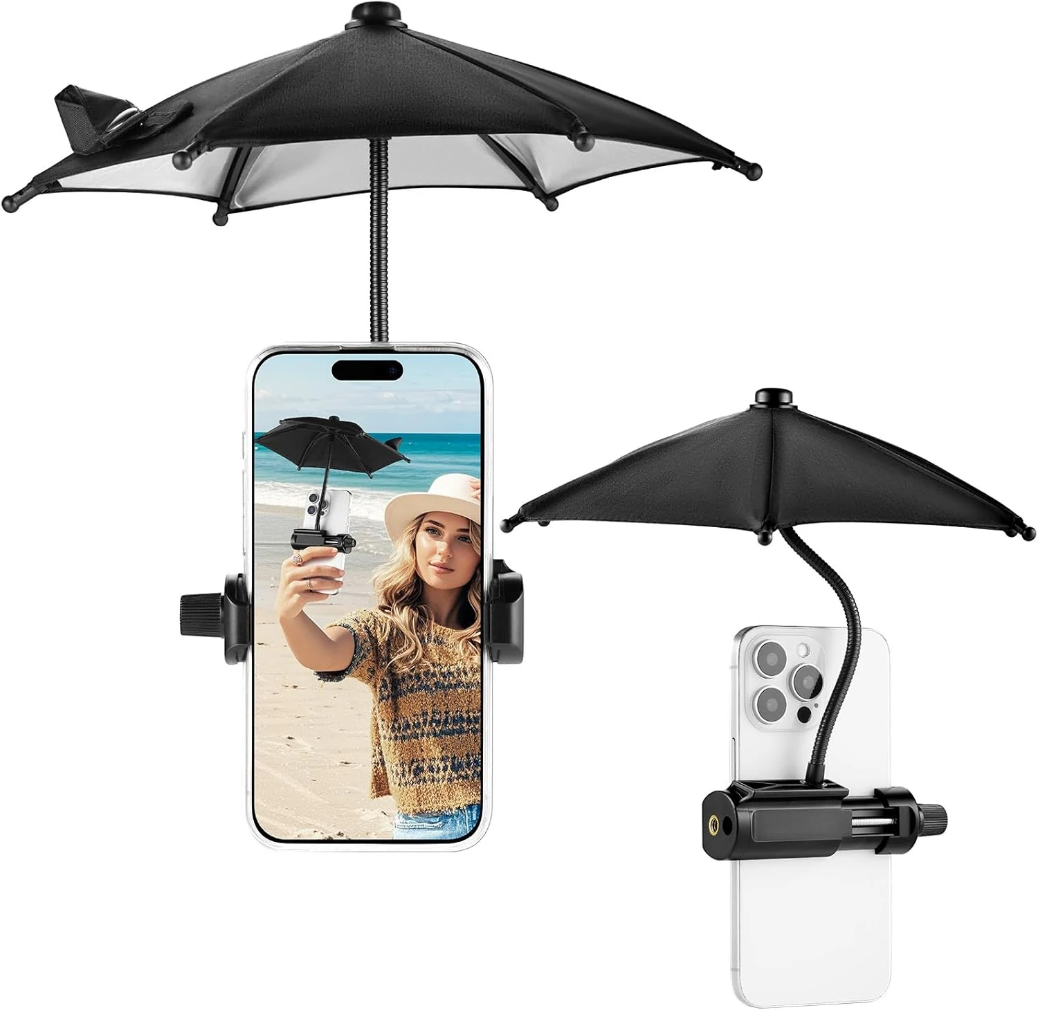 OUTXE Strong Clip Phone Umbrella for Sun, Mini Tanning Shade review