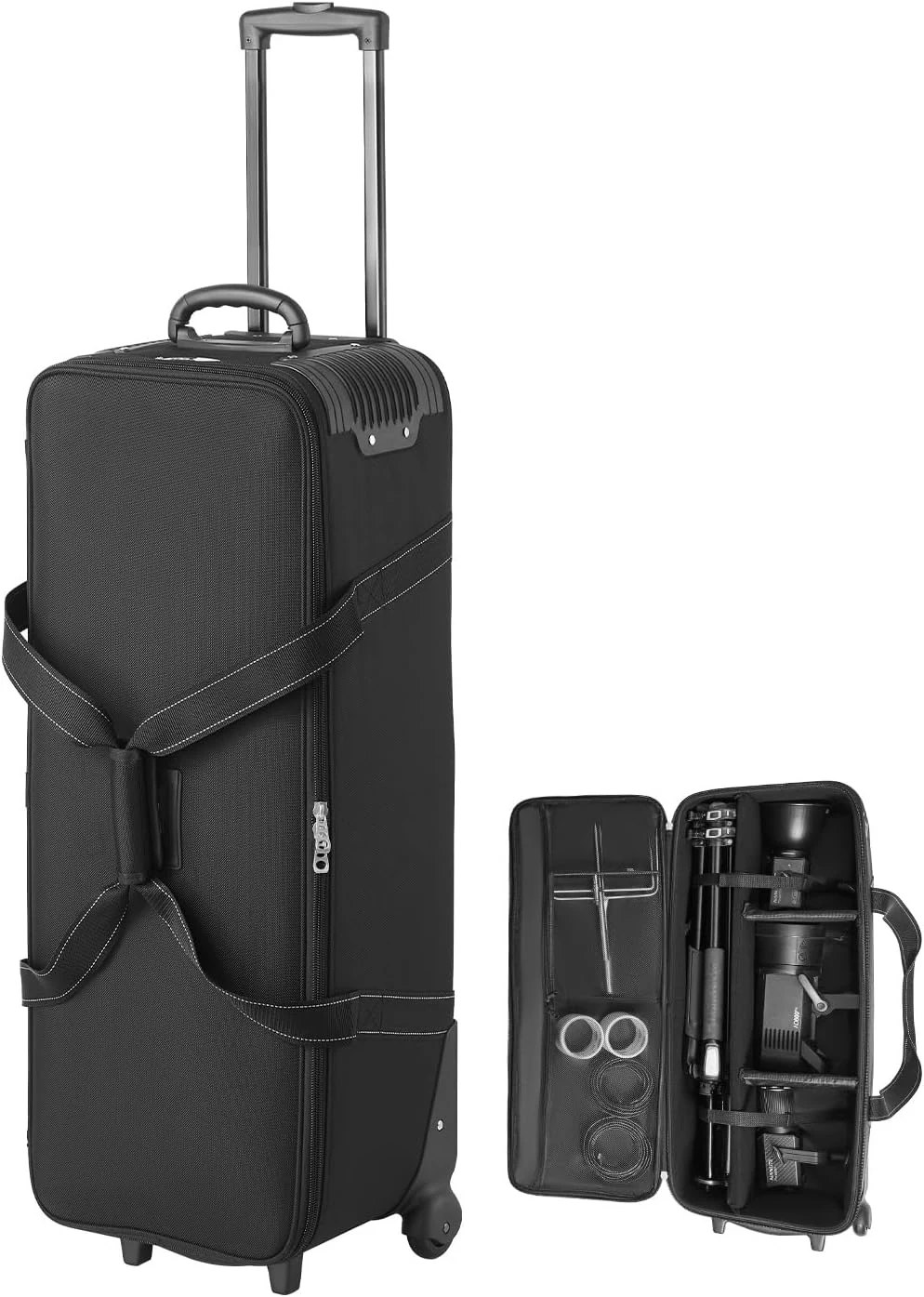 VEVOR Studio Equipment Trolley Case, 35.83 x 11.81 x 14 in