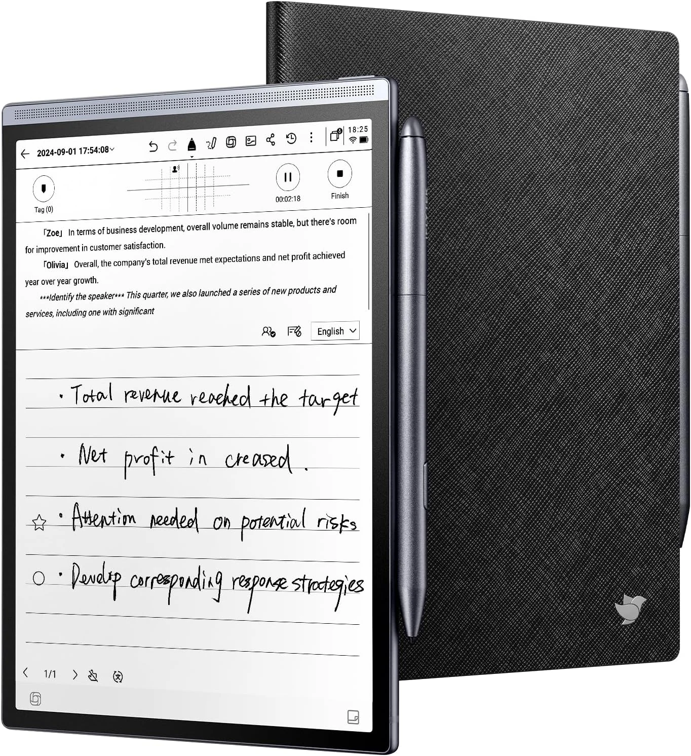 iflytek AINOTE Air 2 Bundle (Black Folio)