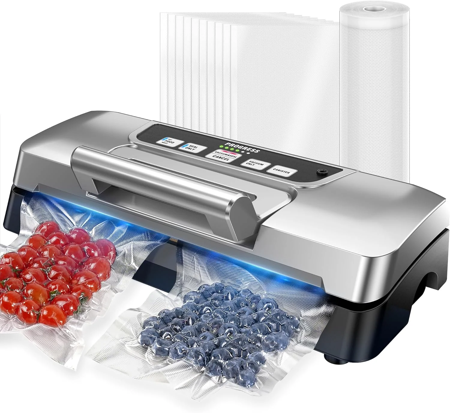 Next Gen Vacuum Sealer Machine, Potane Double Pump Food Vacuum Saver With Smart Visual Status System