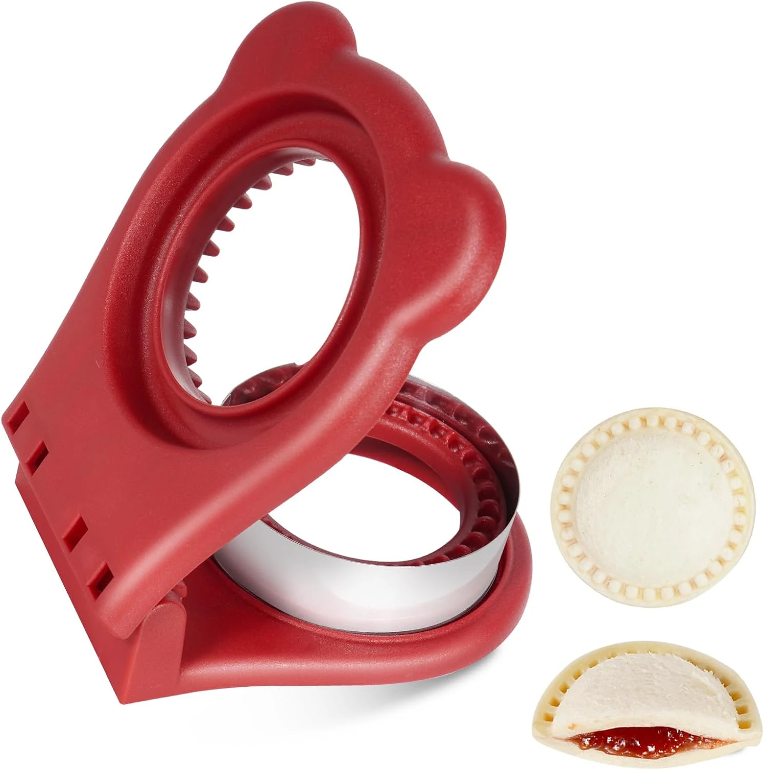 Jsroroda Sandwich Cutter and Sealer for PB&J, Round Crustless Kitchen Tool